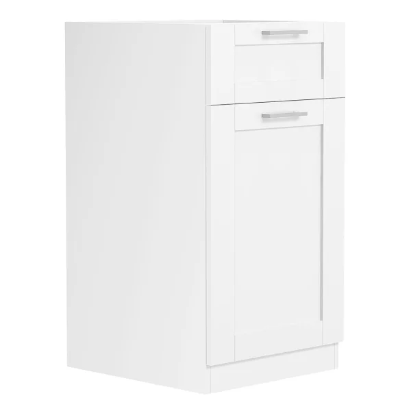 Colura Küchenunterschrank 40 cm 1 Tür, 1 Schublade weiß.
