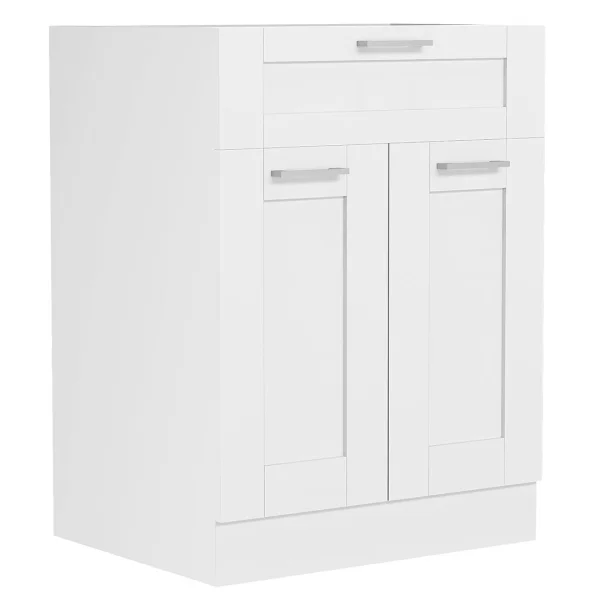 Colura Küchenunterschrank 60 cm 2 Türen, 1 Schublade weiß.