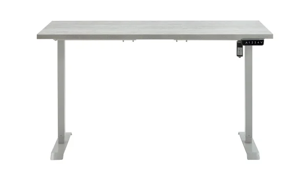 Computerschreibtisch höhenverstellbar Betonoptik 150 cm - ENERGIA