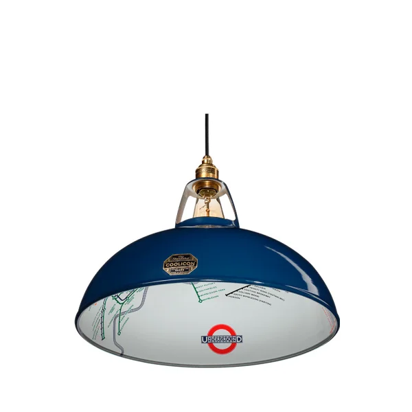 Coolicon - Large 1933 Design Pendelleuchte Piccadilly Line Blue