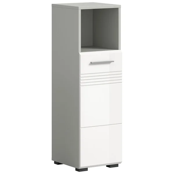 Copa Badschrank 1 Tür 1 Fach weiß Hochglanz.
