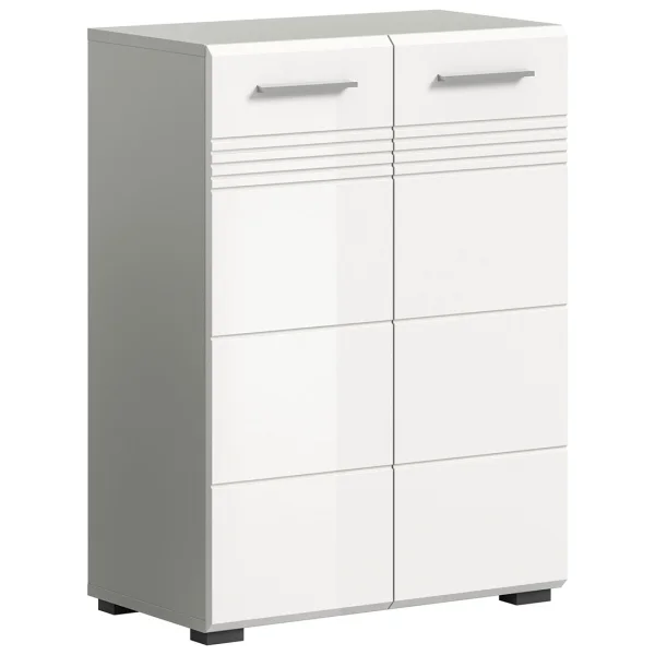 Copa Badschrank 2 Türen weiß Hochglanz.
