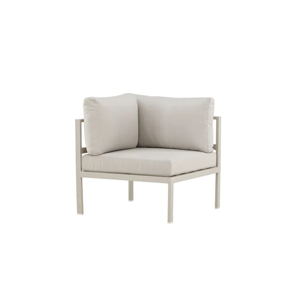 Copacabana Gartensofa Eckteil beige.