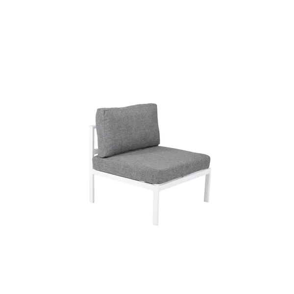 Copacabana Gartensofa Mittelsegment weiß.