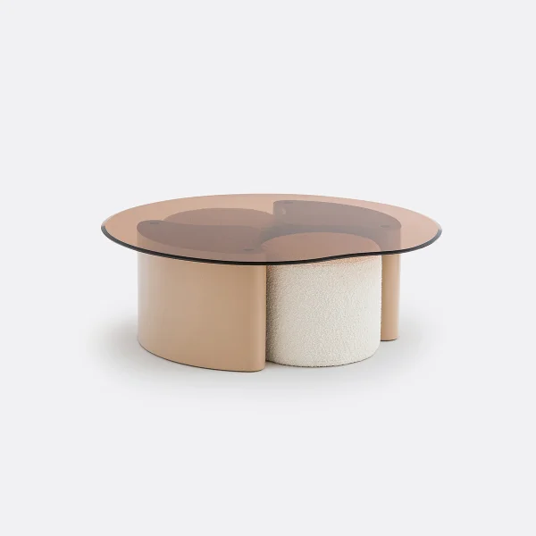 Couchtisch + 2 Hocker Poglio