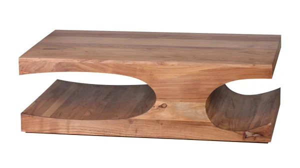 Couchtisch Akazie massiv lackiert 118 x 70 cm - SKARN