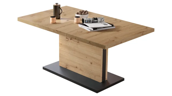 Couchtisch ausziehbar - Eiche - 120/160 cm - höhenverstellbar - LIFT