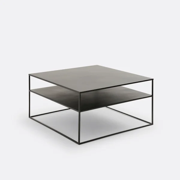 Couchtisch Hiba, Quadratisch, Stahl