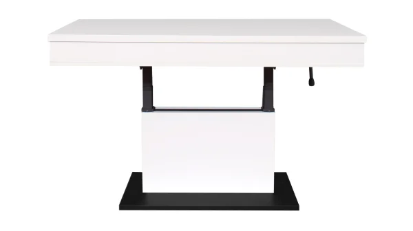 Couchtisch höhenverstellbar weiß 110 x 60 cm - LIFT