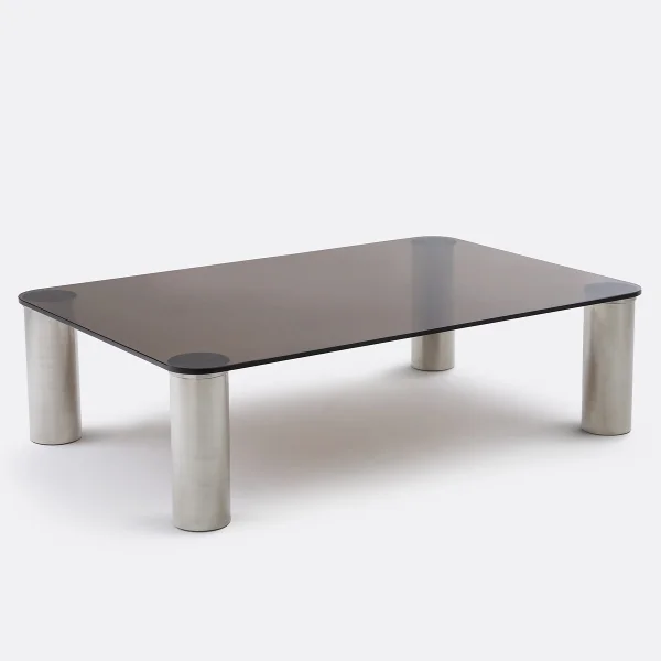 Couchtisch Ramcel, Gehärtetes Glas Und Stahl