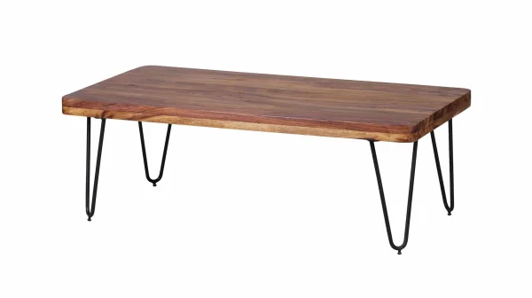 Couchtisch Sheesham massiv gebeizt 115 x 60 cm - BRAGE