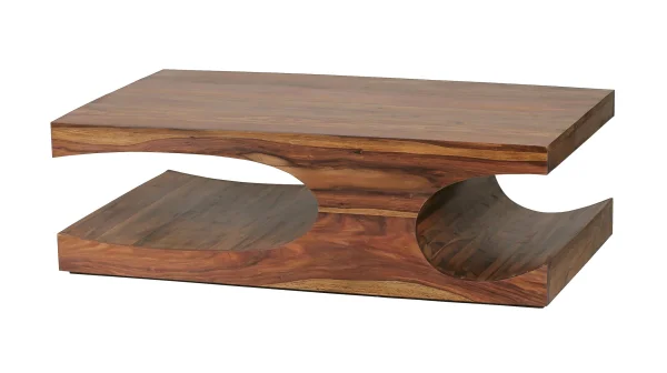 Couchtisch Sheesham massiv gebeizt 118 x 70 cm - SKADI
