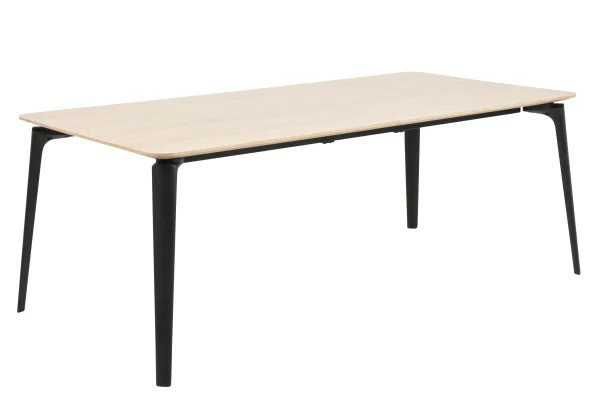 Coy Esstisch 100x200 cm Eiche, schwarz.