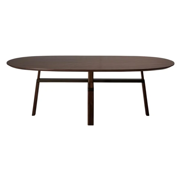 Cross Dan-Form Esstisch 75x220cm Furnier Walnuss.