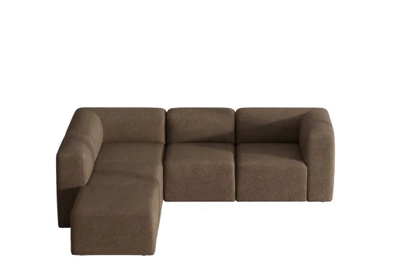 Cubic XL Chaiselongsofa rechts oder links gewendet braun.