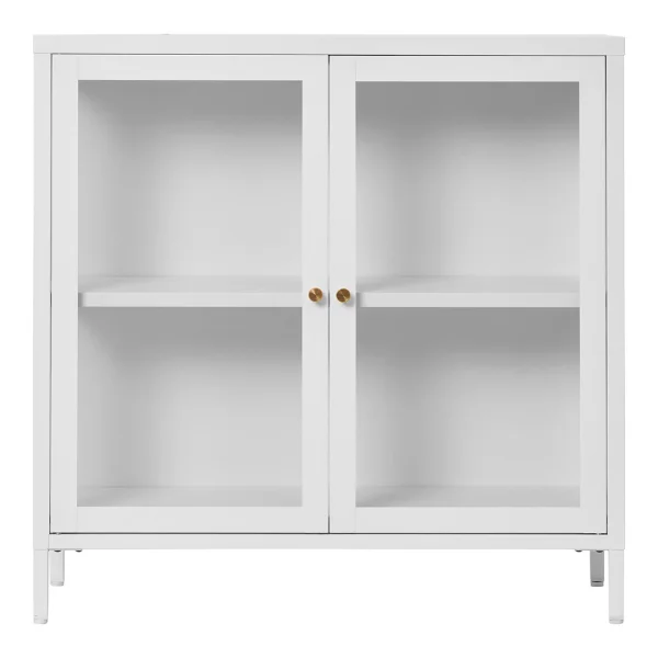 Dalby Sideboard 2 Glas Türen weiß.