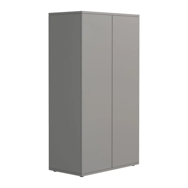 Dalosa3DT Vitrinenschrank 2 Türen grau.