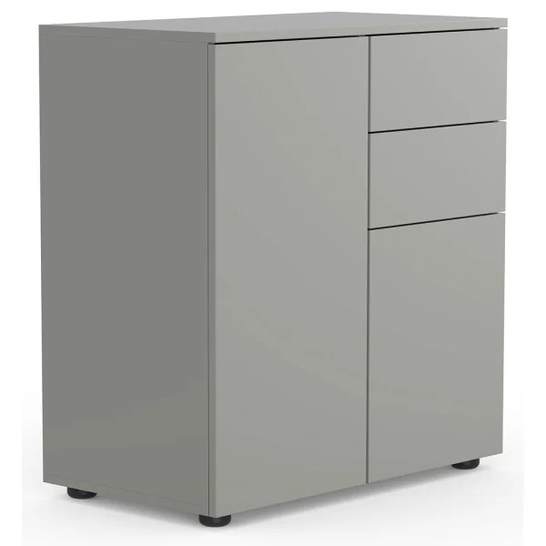 Dalosa4DT Sideboard 2 Türen 2 Schubladen grau.