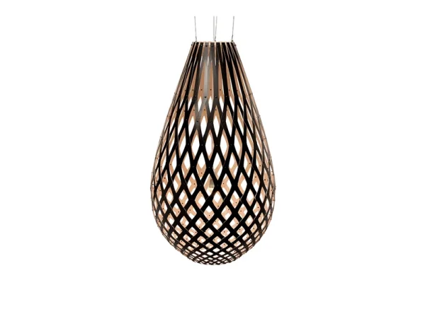 David Trubridge ltd - Koura Pendelleuchte H160 Schwarz 1 Seite David Trubridge
