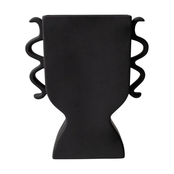 DBKD Flache Vase 25 cm Black