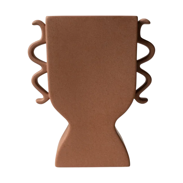 DBKD Flache Vase 25 cm Terracotta
