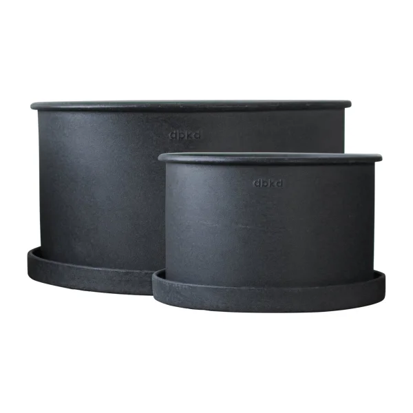 DBKD Plant bowl Blumentopf 2er Pack Black