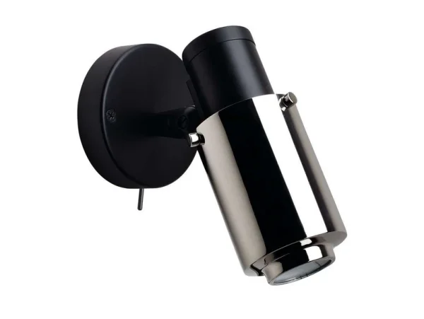 DCWéditions - Biny Spot LED m/Schalter Schwarz/Nickel DCW