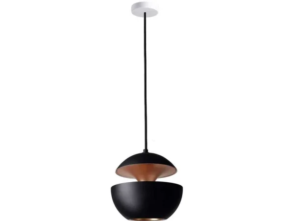 DCWéditions - Here Comes The Sun Pendelleuchte Ø175 Schwarz/Kupfer DCW