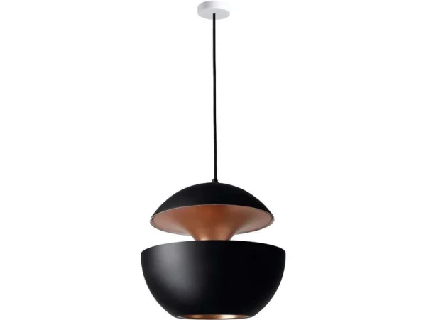 DCWéditions - Here Comes The Sun Pendelleuchte Ø450 Schwarz/Kupfer DCW