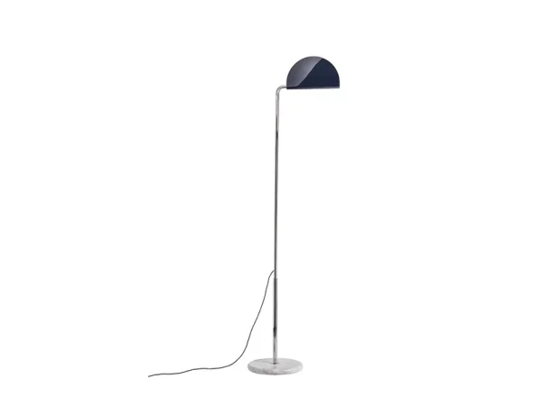 DCWéditions - Mezzaluna Stehleuchte White Marble/Blue DCW