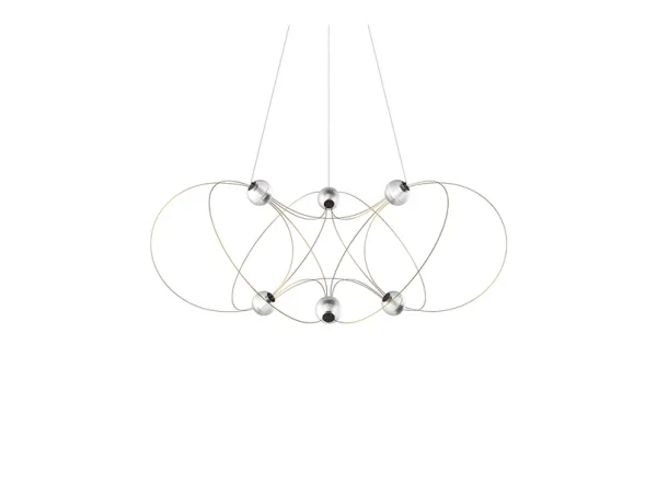 DCWéditions - Munari 6 Pendelleuchte Gold DCW