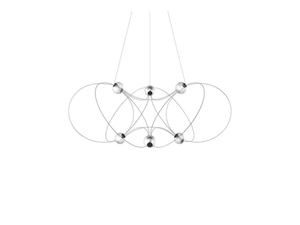 DCWéditions - Munari 6 Pendelleuchte Schwarz DCW