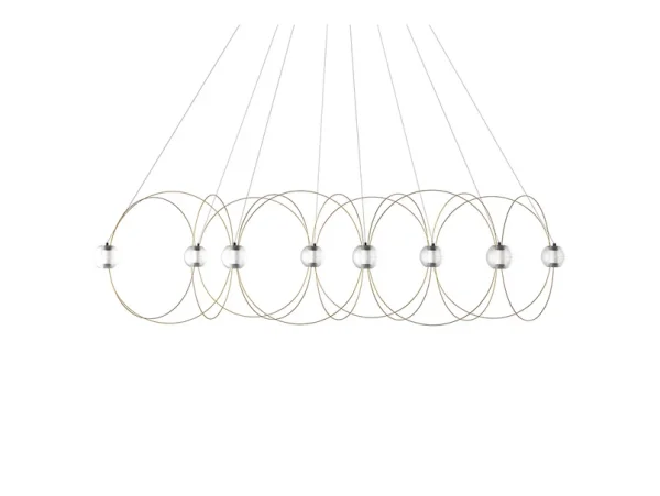 DCWéditions - Munari 8 Pendelleuchte Gold DCW