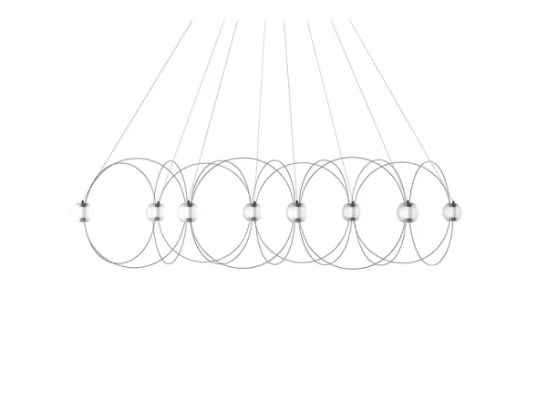 DCWéditions - Munari 8 Pendelleuchte Schwarz DCW