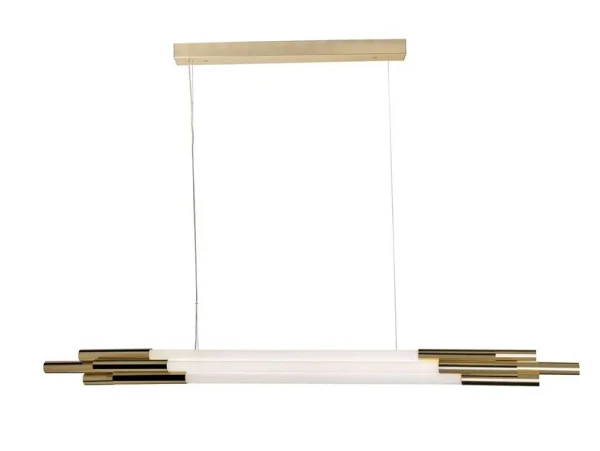 DCWéditions - Org Pendelleuchte Horizontal 1300 Gold DCW