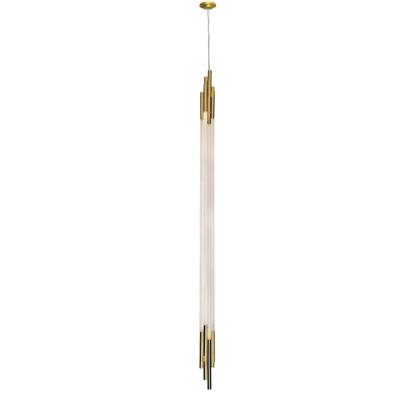 DCWéditions - Org Pendelleuchte Vertical 2000 Gold DCW