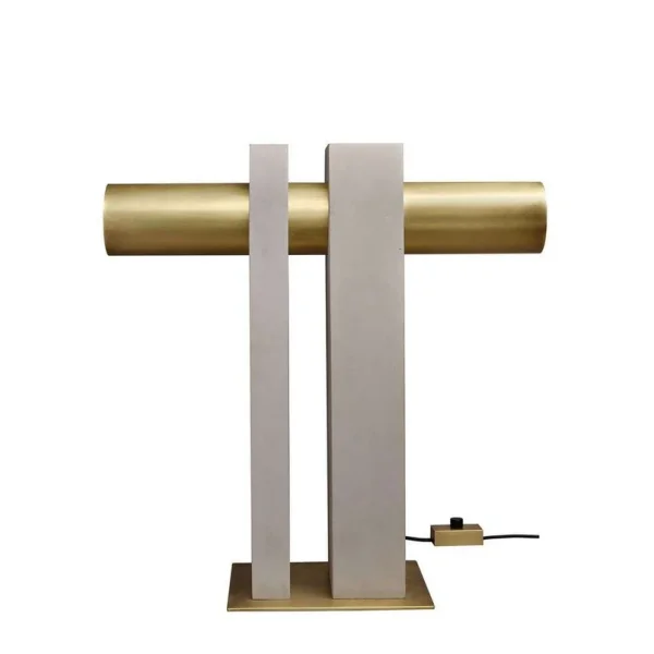 DCWéditions - Pi Tischleuchte Concrete/Brass DCW