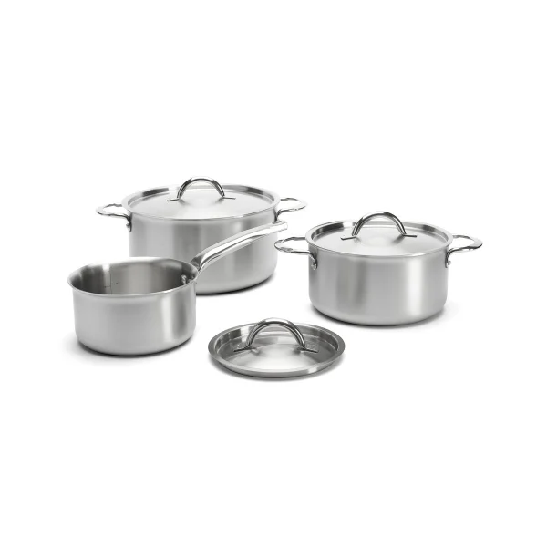 De Buyer de Buyer Alchimy Topfset mit Deckel 6-teilig Edelstahl