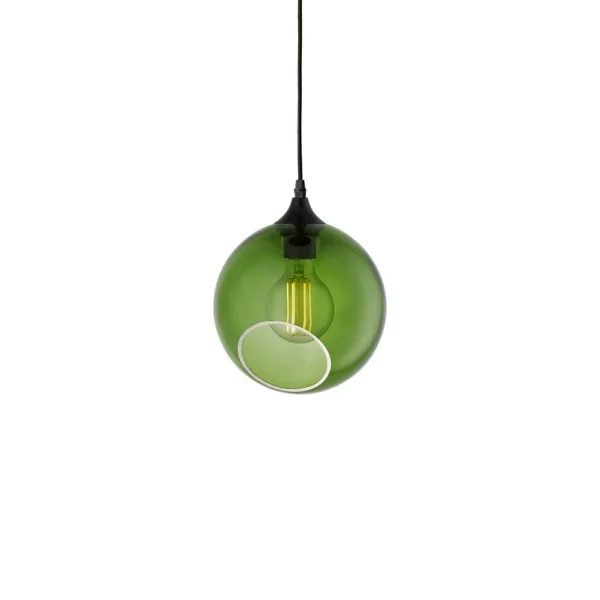 DESIGN BY US - Ballroom Hängelampe, grün, Ø 20 cm, Glas