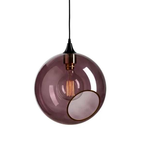DESIGN BY US - Ballroom XL Pendellampe, lila/schwarz