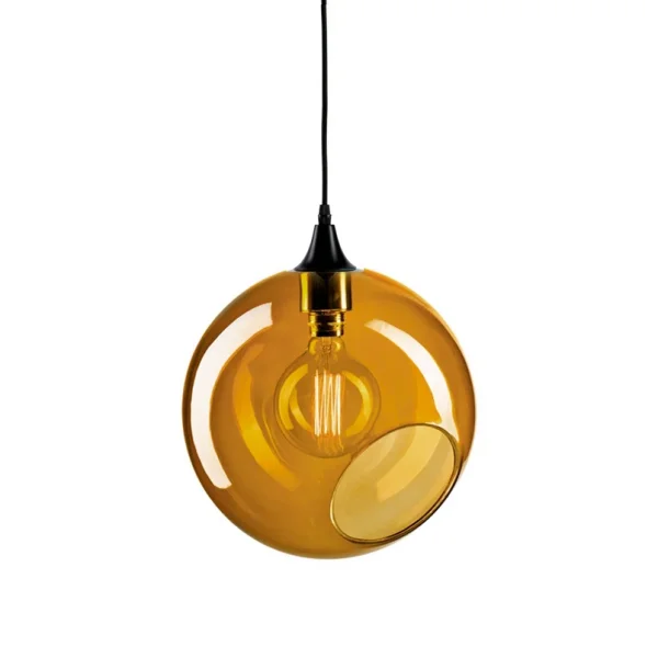 DESIGN BY US - Ballroom XL Pendelleuchte, Ø 33 cm, amber