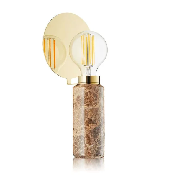 DESIGN BY US - Blindspot Tischleuchte Brown Marble