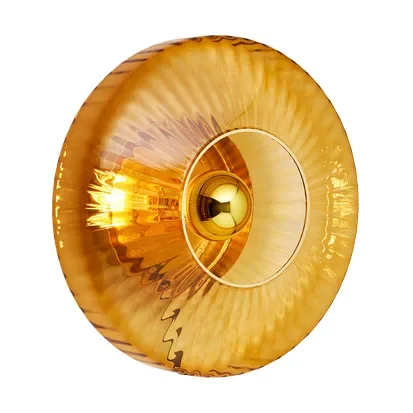 Design By Us New Wave Optiv Wandleuchte XL Amber