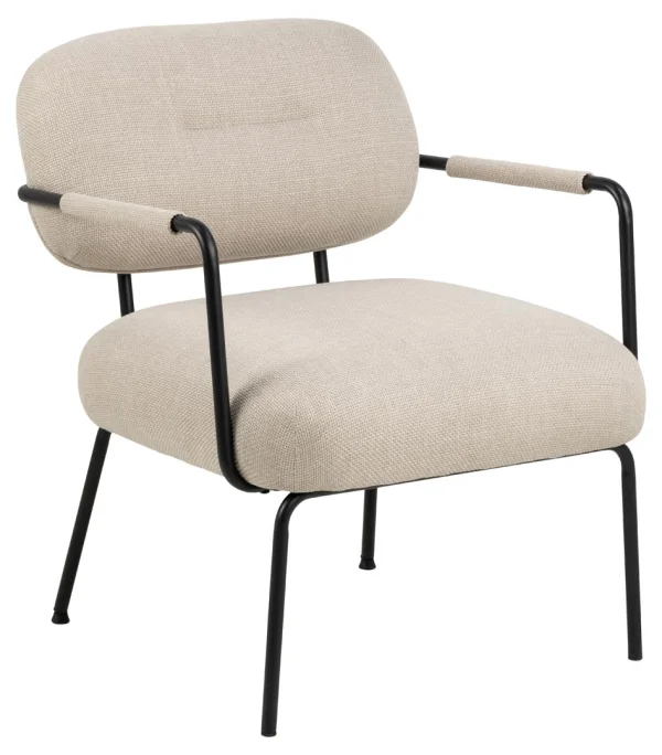 Dillon Sessel mit Armlehne beige.