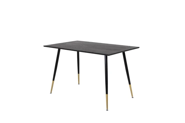 Dipp Esstisch 85x120cm schwarz.