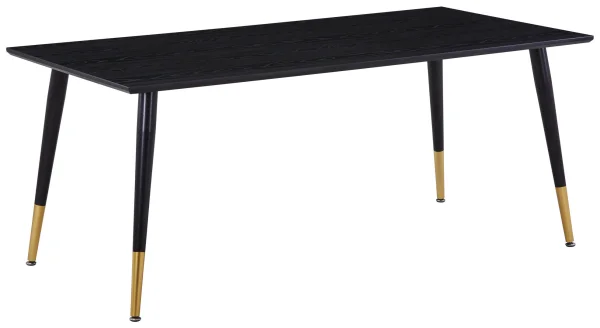 Dipp Esstisch 90x180cm schwarz.