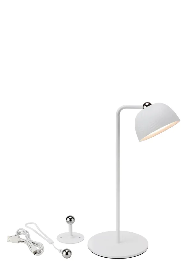 Diverse Wiederaufladbar Tischlampe Weiß 3-in-1