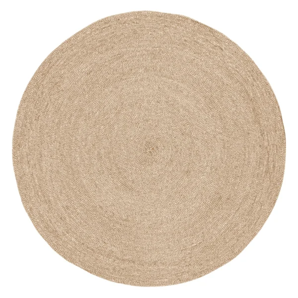 Dixie Ella Teppich Ø125cm Weiß -natur