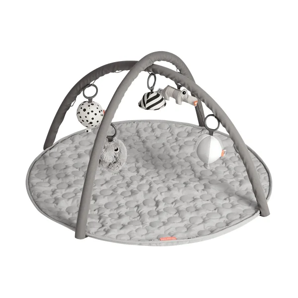 Done by deer Deer Friends Baby Spielmatte Ø90 cm Grey