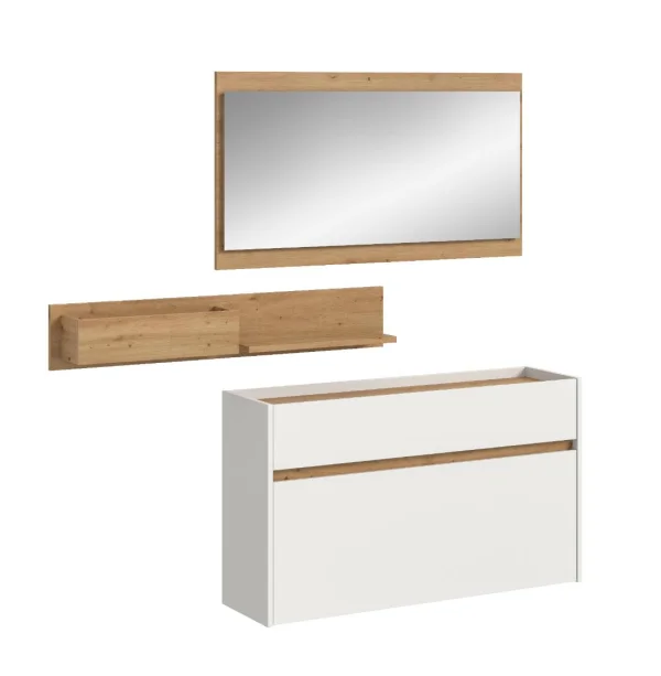 Drive Garderobenmöbel Set D10 Weiß.